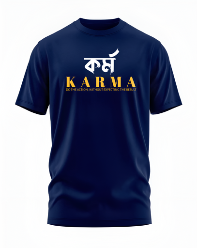 00142 - "KARMA" - Soft and Primium 100% Cotton T-Shirt