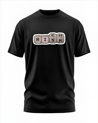 00145 - "RICH = RISK" - Soft and Primium 100% Cotton T-Shirt