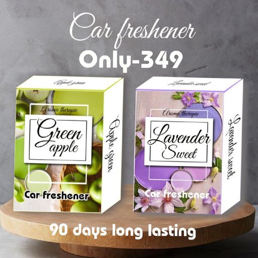 Lavender & Green apple car freshener pack of 2