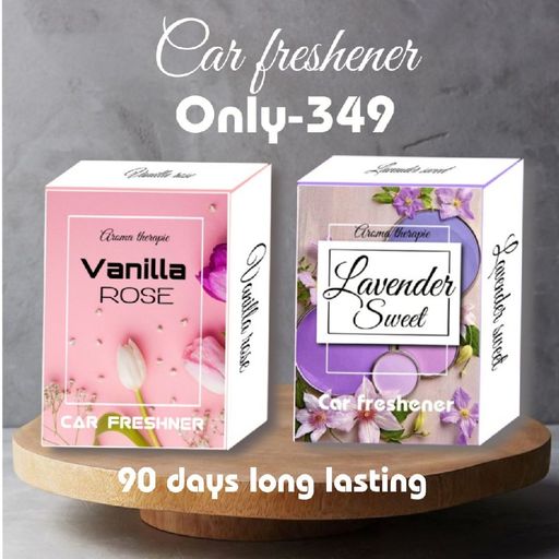 Vanilla rose & Lavender fresh car perfume pack of 2