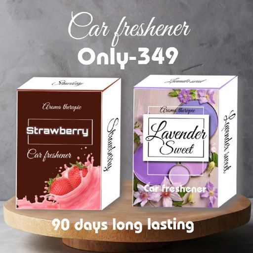 Strawberry & Lavender Fresh Car Perfume pack of 2