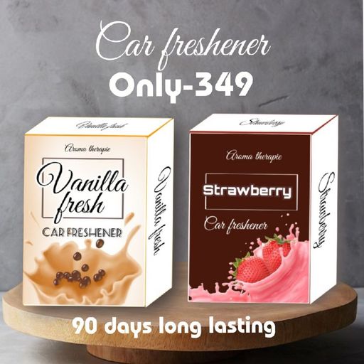 Vanilla & Strawberry car perfume pack of 2