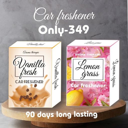 Vanilla & Lemon grass car perfume pack of 2