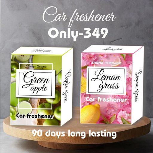 Green apple & Lemon grass car perfume pack of 2