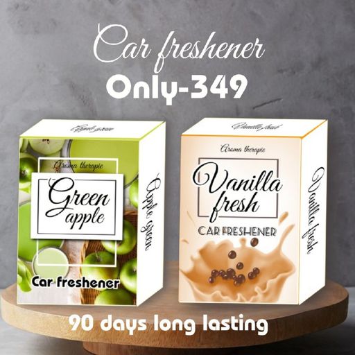 Green apple & Vanilla car perfume pack of 2