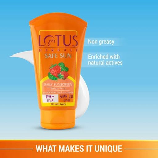 Lotus herbals safe sun cream spf- 20