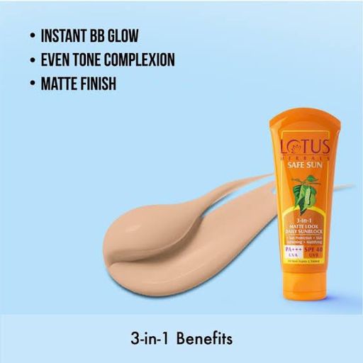 Lotus Herbals Tinted Sunscreen Spf 40 Cream