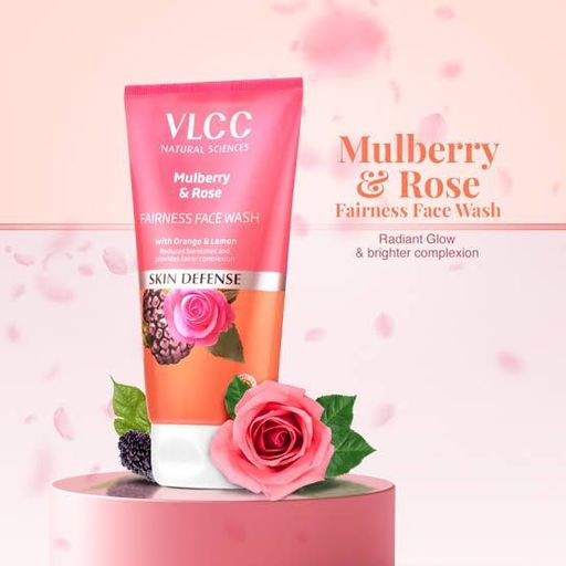VLCC ROSE & MULBERRY FACEWASH 150ML(2PCS)