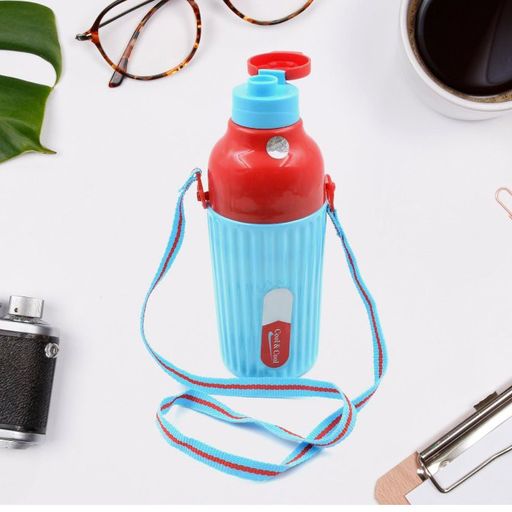 Plastic Sports Insulated Water Bottle with Dori Easy to Carry High Quality Water Bottle, BPA-Free & Leak-Proof! For Kids' School, For Fridge, Office, Sports, School, Gym, Yoga (1 Pc / 500ML)