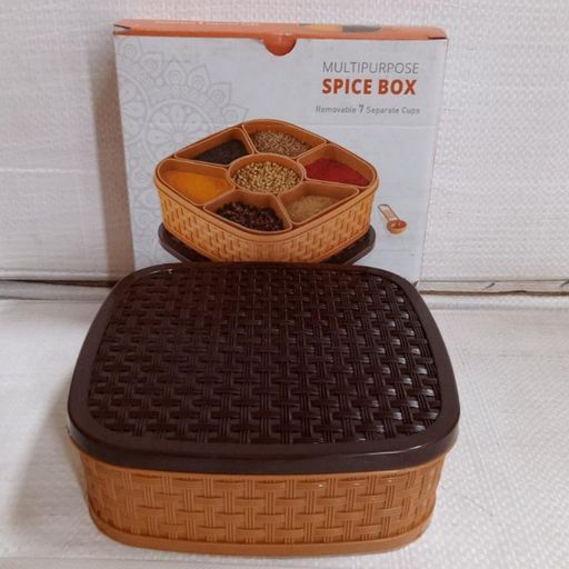 Masala rangoli box dabba for keeping spice 