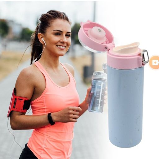 Double walled Stainless Steel Water Bottle For Kids Adults Spill Proof Cap Closure, BPA Free For School Home Office, Drinkware push button Open (450 ML Approx)