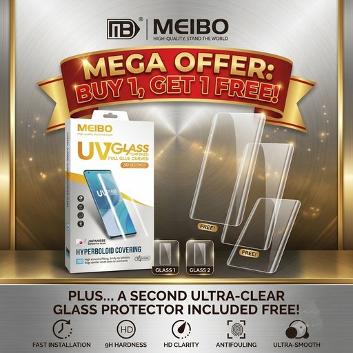 Premium UV Screen Protectors, Buy 1 Get 1 Free Offers