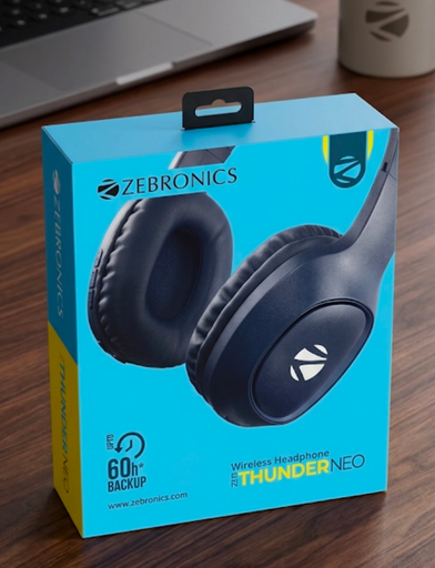 The Zebronics Thunder Neo is a feature-rich wireless headphone