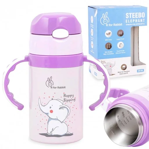 Steebo Elephant SS Baby Spout Sipper 300 ML