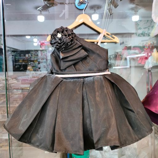 Premium Black Party Wear Frock for 3 Year Baby Girl | Soft Cotton Inner | Stylish & Skin Friendly Dress