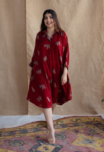 Kanha Bagh MulMul Cotton Dress