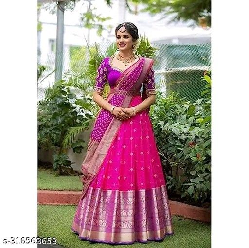 Traditional Kanjivaram Silk Lehenga Choli