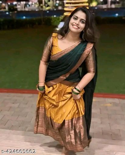 South Indian Pattu Half Saree 