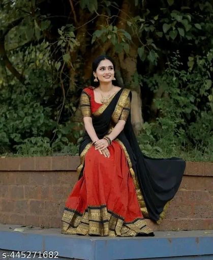 South Indian Lehenga Dhavani Set