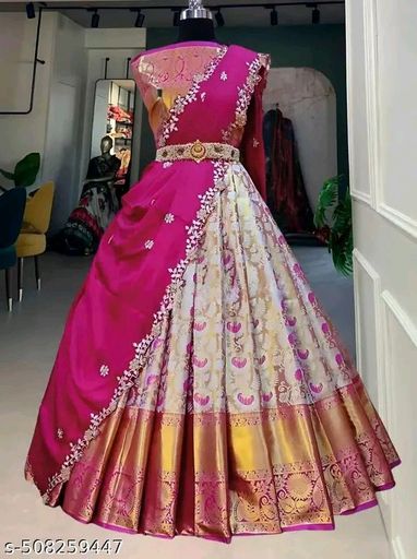 Traditional Kanjivaram Silk Half Saree - Collection 1