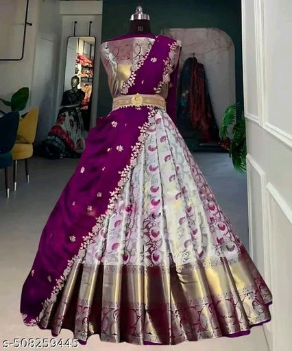 Traditional Kanjivaram Silk Half Saree - Collection 2