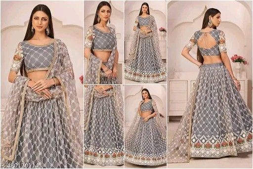 NET LEHENGA CHOLI