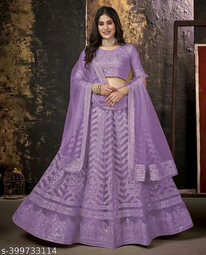 Likcek Self Designed Embroidered Sequinned Lehenga Choli