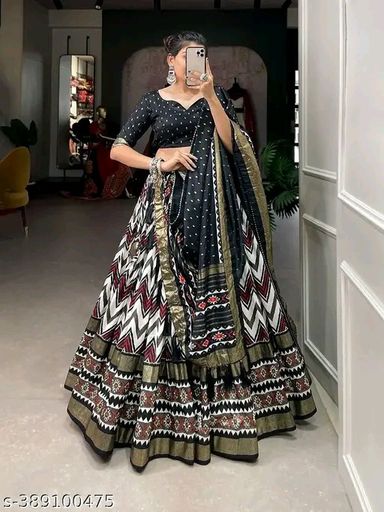 Zig Zag Dola Silk Lehenga Choli