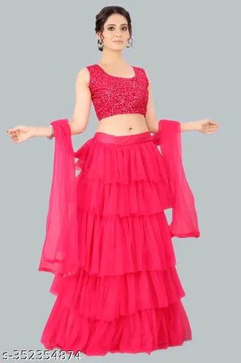 RUFFLE LEHENGA CHOLI