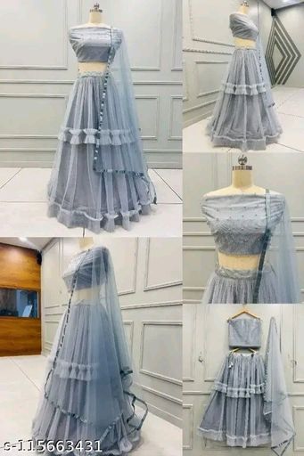 Fancy Net Silk Lehenga Choli
