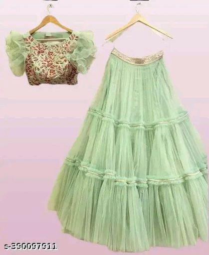 Mint Green Designer Lehenga Choli