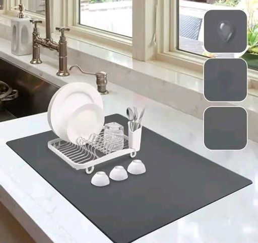 Dishwash plate water absorption mat