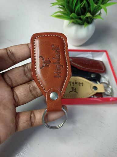 Highlark premium leather keychain