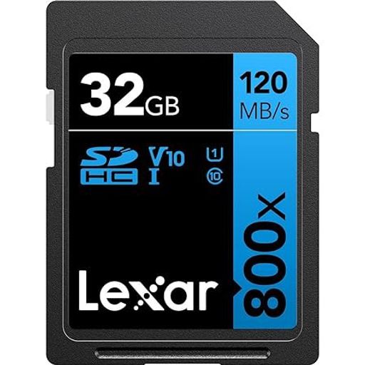 Lexar Blue 800X 32 GB UHS-I U1 SDHC Memory Card 