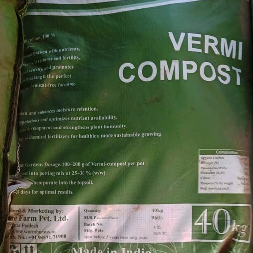 40 kg Premium Organic Vermicompost