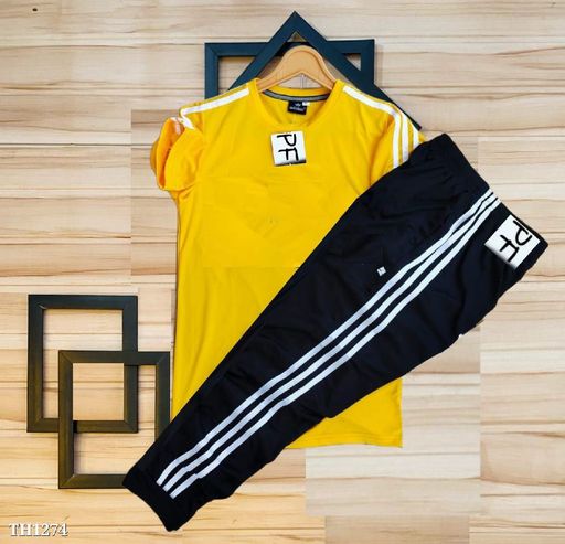 Half sleeves Tshirt Unisex 2 piece Tracksuit for men's