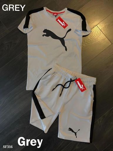 Puma Branded A1 Next to original Quality Tshirt & Short combo set