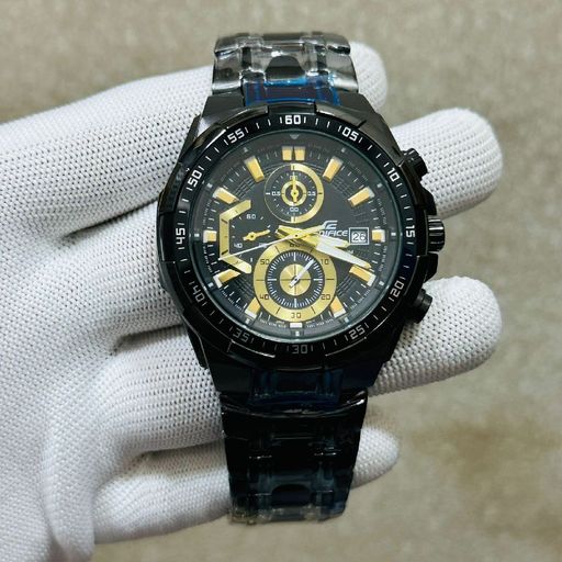 Edifice Elite Black Chain Wristwatch