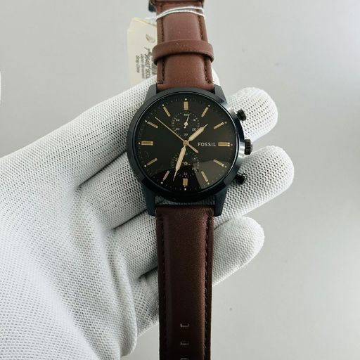 fossil leather watch