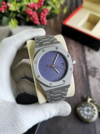 Ap silver chain watch
