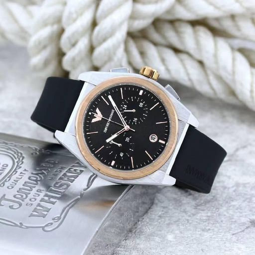 Armani Classic Leather Strap Watch