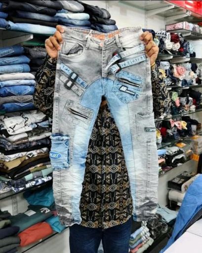 Mens Cotton Six Pocket Jeans Stylish Latest 2024