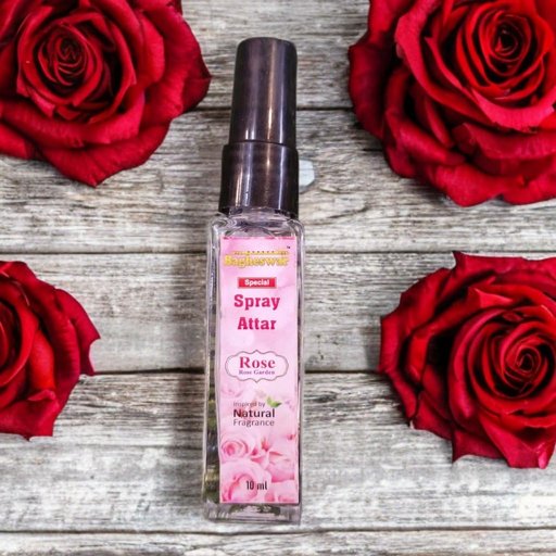 Bageshwar Rose Attar with Spray 10 ml | Alcohol-Free Floral Attar – ThePujaMart