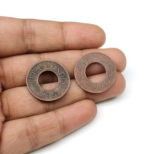 Original Copper Hole Coin – Old Coin for Lal Kitab Remedies | Vastu & Spiritual Use