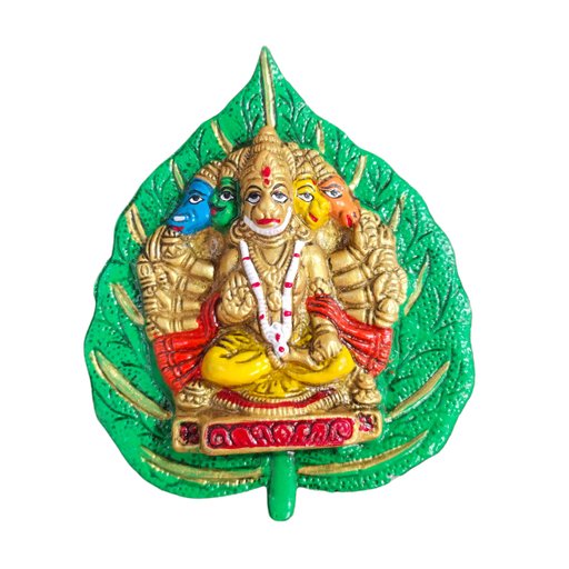 Panchmukhi Hanuman Ji Face Metal Wall Hanging | Five Face Hanuman Wall Decor for Home, Mandir, Pooja Room & Vastu 