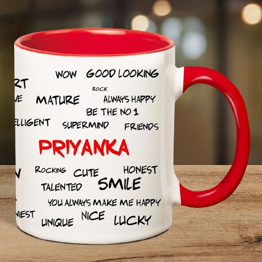 Customized Coffee Mug Red