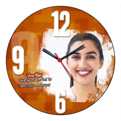 8x8 inch Customized MDF Wall Clock 