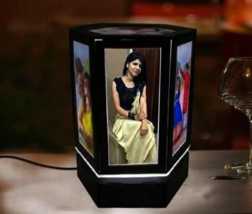 PERSONALIZED LED REVOLVING HEXAGON