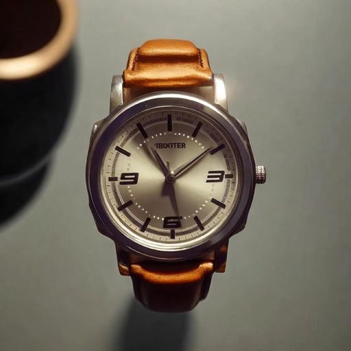 Vintage Brown Leather Strap Timepiece