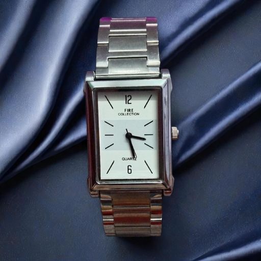 Men's Bold Square Dial Timepiece